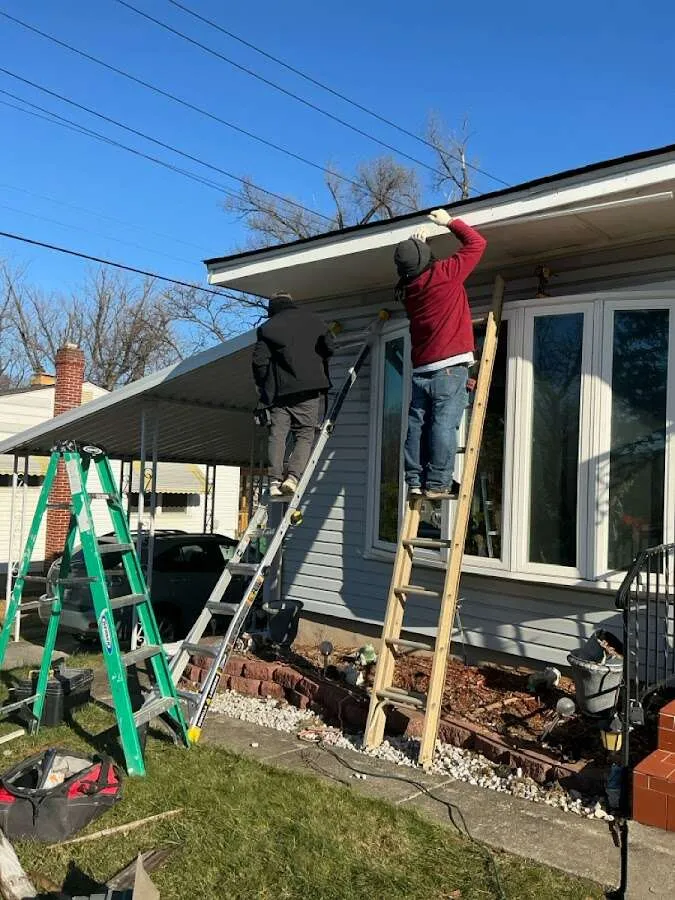 Restoration crew performing exterior repair in Lebanon